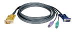 PS/2 (3-in-1) Cable Kit for NetDirector KVM Switch B020-Series and KVM B022-Series 15 Ft