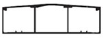 BaseTrak (PB3) 3 Channel Non-Metallic Raceway Non-Latching 5ft. Office White