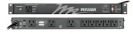 Vertical 9 Outlet 15 AMP Rackmount Power Strip 2-Stage Surge