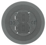 Round PVC Floor Box Single or Multi-Service Concrete