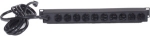 Power Strip 19in. Rack Mount 10 Rear Outlets NEMA 5-20R Plug 20A/120V Flush