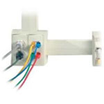 WallTrak (PW2) Two-Channel Non-Metallic Raceway Latching 7ft. Office White