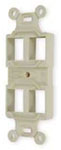 Outlet Frame Duplex 106 4 Port Electric Ivory