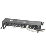 Rack mounted 9-port power