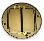 SystemOne Universal Tile Flange & Cover Assembly 5.62in. Diameter Brass Finish