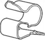 Cable Snap Clip 5/16in. -1/2in. Flange 0.218in. -0.281in. OD (Box of 100)