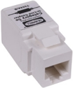 iStation Digital AV Keystone Connections RJ-45 Coupler F/F Category 5e Pass-Thru White