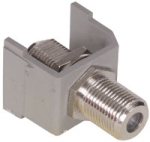 AV Connector F-Type Coupler Bulkhead F/F Gray