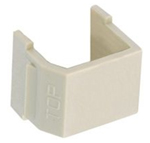 AV Connector Smooth Blank Light Almond (Pack of 10)