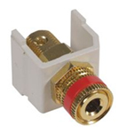 AV Connector Speaker Post Gold Red Ring