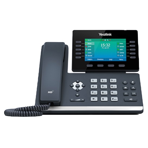 Yealink Prime Business Phone with 4.4in. color LCD Screen and built-in Bluetooth 4.2 (PS5v2000US-SLIM Power Supply not included)