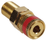 AV Connector Speaker Post Screw Terminal 3/8in. Red (Pack of 100)