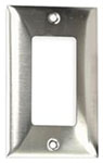 Decorator Cover Plate 1 Gang Stainless Steel