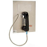 Sturdy Heavy Gauge Stainless Steel Flush Mount Panel Telephone for Standard Dialing with Call Restrictions