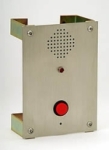 Vandal Resistant Stainless Steel Mini Handsfree Panel Speakerphone w/ Automatic Dialer & Red LED to Indicate Off-Hook