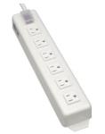 Power It! Power Strip with 6 Right Angle Outlets 15 Ft Cord Transparent Switch Cover