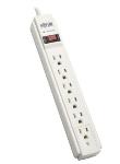 Protect It! 6-Outlet Surge Protector 6 Ft Cord 790 Joules Diagnostic LED Light Gray Housing