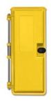 Yellow Heavy-Duty Outdoor Enclosure with Separate in. Telephonein. Label