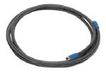 AV Plug-n-Play System X-End Horizontal Cable Run Plenum 8 Pin Black 40ft.