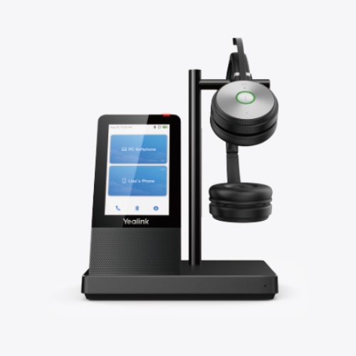 Yealink Premier DECT Wireless Headset for Microsoft Teams - Binaural Headset Certified for Microsoft Teams All-in-One UC Workstation USB Connection