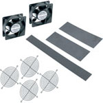 Fan Kit Includes 2) 4-1/2in. Fans (4) Guards and Vent blockers CFM 190 Volts 120 Steel