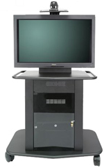 Single Display AV Cart  Supports Display up to 65in.  15RU