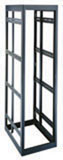 44 Space (77in. ) 26in. Deep Rack w/ Rear Door Black Finish ***Drop Ship Only***